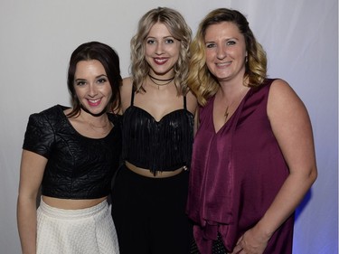 Photos of (L-R)Melissa Fiacco, Tiffany Lizee and Sandra Jackle on the scene at Saskatchewan Fashion Week in Regina.