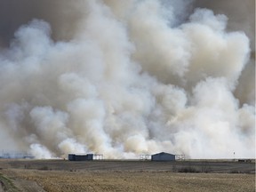 A stubble fire near Balcarres caught the eye of many drivers on the Highway 10 earlier this week. Farmers are advised by Saskatchewan Agriculture not to burn their fields due to current dry conditions.