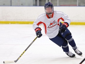Riley Krane is shown during the Regina Pats' spring camp Sunday at the Co-operators Centre.