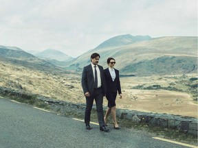 Short Sighted Women (Rachel Weisz) and David (Colin Farrell) in a scene from the film The Lobster.