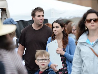 Steven Berg and Kaiti Gillard at the Cathedral Village Arts Festival on 13th Ave. in Regina, Sask. on Saturday May. 28, 2016.