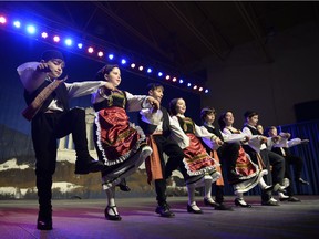 The dance group Asteria performs at the Hellenic Greek pavilion during the multicultural festival Mosaic in Regina in 2015.