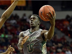 Regina product Joe De Ciman, shown here during a game with the Colorado State University Rams in March of 2015, worked out for the NBA's Denver Nuggets on Monday.