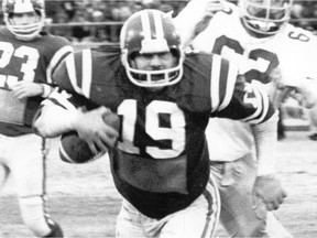 Saskatchewan Roughriders fullback Steve Molnar rushed for 144 yards against the Edmonton Eskimos in the CFL's 1976 Western Conference final.