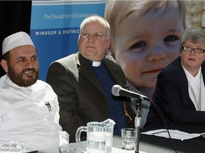 Participants from different religions at a multi-faith forum in Windsor.