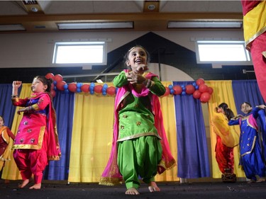 Rajneet Dance Army Jr. #1 dance group performs at the Punjabi Pavilion at the Al Ritchie Community Centre during Mosaic in Regina, Sask. on Saturday June. 4, 2016.