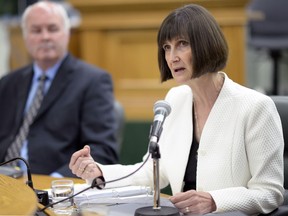 Provincial Auditor Judy Ferguson delivers performance audits at the Legislative Building in Regina on Tuesday.