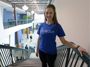 Kelly Husack, Regina's Blue Dot organizer, at the University of Regina in March 2015.