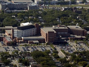 An aerial view of Regina General Hospital.