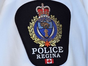 Regina police force shoulder flash.