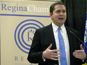 Regina-Qu'Appelle MP Andrew Scheer, speaks to the Regina and District Chamber of Commerce.