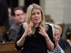 Conservative MP Michelle Rempel asks a question in the House of Commons in April.