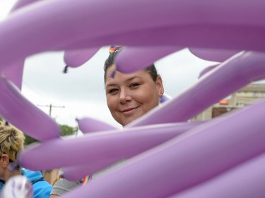 Sara Carpenado at the Queen City Pride Parade in Regina, Sask. on Saturday June. 25, 2016.