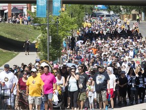Thousands joined the "Rock Your Roots" Walk for Reconciliation in Saskatoon on June 22.