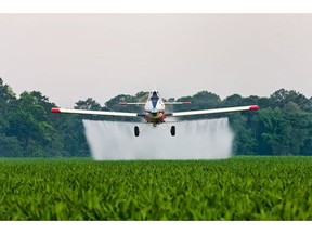 A crop-spraying plane in operation. Industry groups have renewed calls for a safety-first approach after recent fatalities.