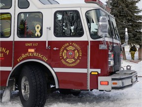 A Regina Fire & Protective Services engine.