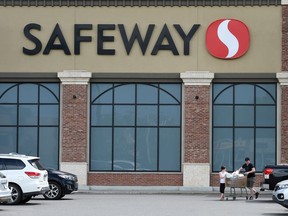 Shoppers at a Safeway store on 13th Avenue in Regina. which could be on strike as early as Wednesday. The union representing Saskatchewan Safeway workers is waiting out a 48-hour strike notice issued Monday morning, after working more than two years without a contract.