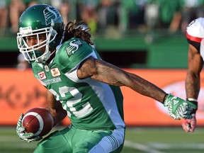 Saskatchewan Roughriders receiver Naaman Roosevelt has enjoyed a strong start to the 2016 season.