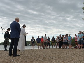 A memorial for Princess Patricia's Canadian Light Infantry soldiers killed in Afghanistan, held at Regina Beach, Sask., on July 31, 2016.