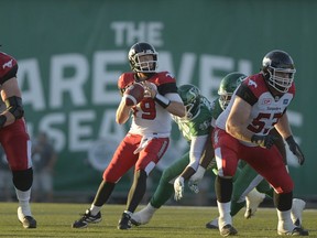 Calgary Stampeders quarterback Bo Levi Mitchell, who aired the Saskatchewan Roughriders' dirty laundry Tuesday, was the target of some verbal abuse during Saturday's game at Mosaic Stadium.