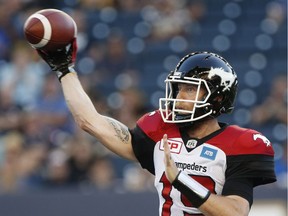 Calgary Stampeders quarterback Bo Levi Mitchell will be a central figure in Saturday's game against the host Saskatchewan Roughriders.