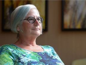 Dorothy Reid, co-chair of the family advisor committee for Canada FASD, sits in the lobby of the DoubleTree hotel in Regina, Sask. on Sunday Aug. 28, 2016.