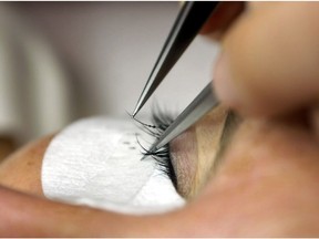 Eyelash extensions, as seen above, can be glamorous; however, lid hygiene is an important part of upkeep for a healthy lifestyle. If not used properly, you could find yourself with infection or even eye mite infestations.