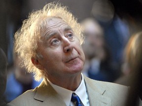 In this April 9, 2008 file photo, actor Gene Wilder listens as he is introduced to receive the Governor's Awards for Excellence in Culture and Tourism at the Legislative Office Building in Hartford, Conn. Wilder, who starred in such film classics as "Willy Wonka and the Chocolate Factory" and "Young Frankenstein" has died. He was 83.