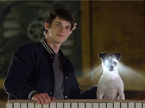 Jonathan Whitesell and Cosmo the dog star in A.R.C.H.I.E.