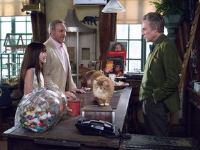 Malina Weissman (left), Kevin Spacey and Christopher Walken in a scene from the feature film Nine Lives.