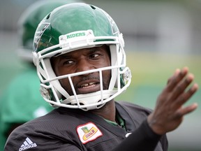Quarterback Darian Durant, shown here in a file photo, will be looking to direct the Saskatchewan Roughriders' offence into the end zone Friday in Edmonton.