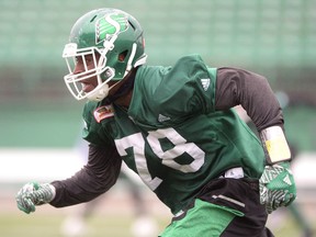 Converted basketball player Tony Criswell is set to make his debut with the Saskatchewan Roughriders on Friday.
