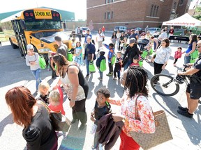 The Regina Catholic School Division held a first ride event for new students on Thursday.