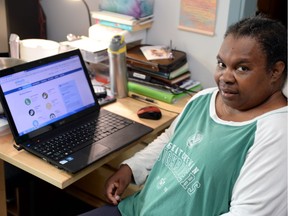 Naomi Miller appreciates viewing her updated health information on her computer. Miller has been participating in a pilot project offered by eHealth that allows her to see her personal health information online through a secure website.