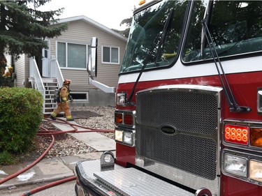 Regina fire and EMS at the scene of a house fire at 949 Edgar Street.