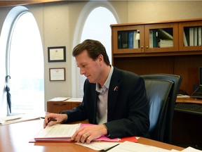 Regina Mayor Michael Fougere in his office.