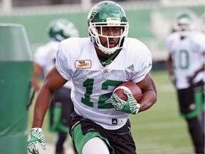 Receiver John Chiles was released by the Saskatchewan Roughriders on Wednesday.