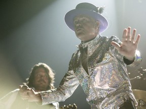 Gord Downie, frontman of The Tragically Hip, performs in Toronto as part of the Man Machine Poem tour.