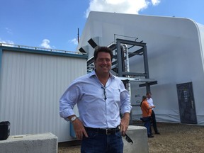 Weil Group CEO Jeffery Vogt at his firm's new helium plant near Mankota,  which officially opened  Aug. 3, 2016.