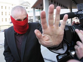 Graham James, accused sex offender, arrives at court in Winnipeg on March 20, 2012. Two former victims of Graham James say they will be on hand as the next chapter in the disgraced junior hockey coach's sexual abuse case opens in a Saskatchewan courtroom today. THE CANADIAN PRESS/John Woods