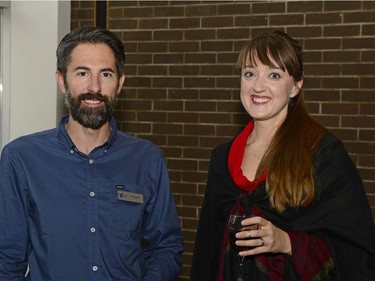 Devon Coles and Lauren Stead during India Supper Night at the Conexus Arts Centre in Regina, Sask. on Saturday Sept. 24, 2016.