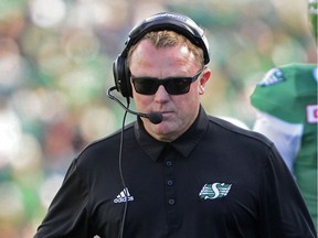 Saskatchewan Roughriders head coach Chris Jones, above, and quarterback Darian Durant are to wear microphones for TSN's telecast of Friday's game against the host Ottawa Redblacks.