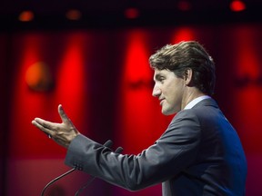 Prime Minister Justin Trudeau delivers a speech to the Canadian China Business Council in Shanghai on Thursday. Overall Trudeau performed well in China, says L-P business columnist Bruce Johnstone.