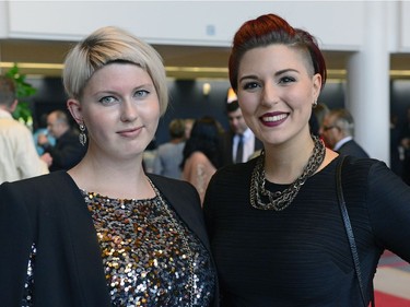 Karyn Mulcahy and Kahla Buchanan during India Supper Night at the Conexus Arts Centre in Regina, Sask. on Saturday Sept. 24, 2016.