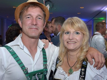 Melinda Oberkirsch and Duane Petersen at Sasktoberfest held at the Hotel Saskatchewan in Regina, Sask. on Saturday Sept. 10, 2016.