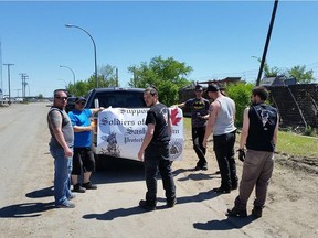 Members of Regina's Soldiers of Odin chapter in a photo uploaded to Facebook.