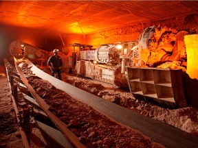 A handout photo of PotashCorp's Lanigan mine in Saskatchewan.