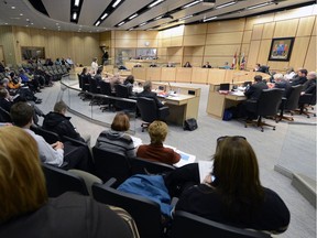 Eyes on the prize: City Council chambers at Regina City Hall.