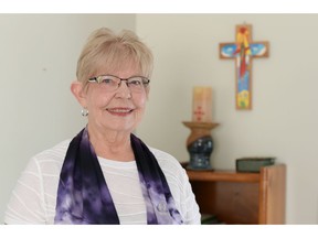 Jane Kryzanowski, a Roman Catholic woman priest — though not recognized by what she calls the "traditional" church, in her Regina home.