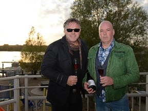 Winemakers Jeff Harder and Jay Paulson of Ex Nihilo Vineyardsin the Okanagan Valley were special guests at Wine and Art, a winemakers dinner held under a tent at the Willow on Wascana in Regina.